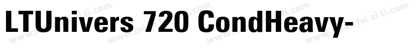 LTUnivers 720 CondHeavy字体转换